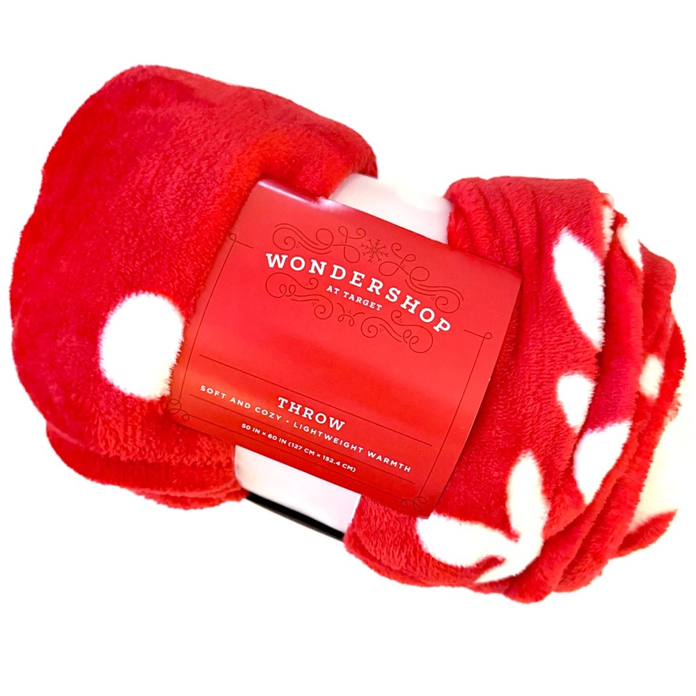 ❤️🤍❤️NWT/ Wondershop Red and White Cozy Throw